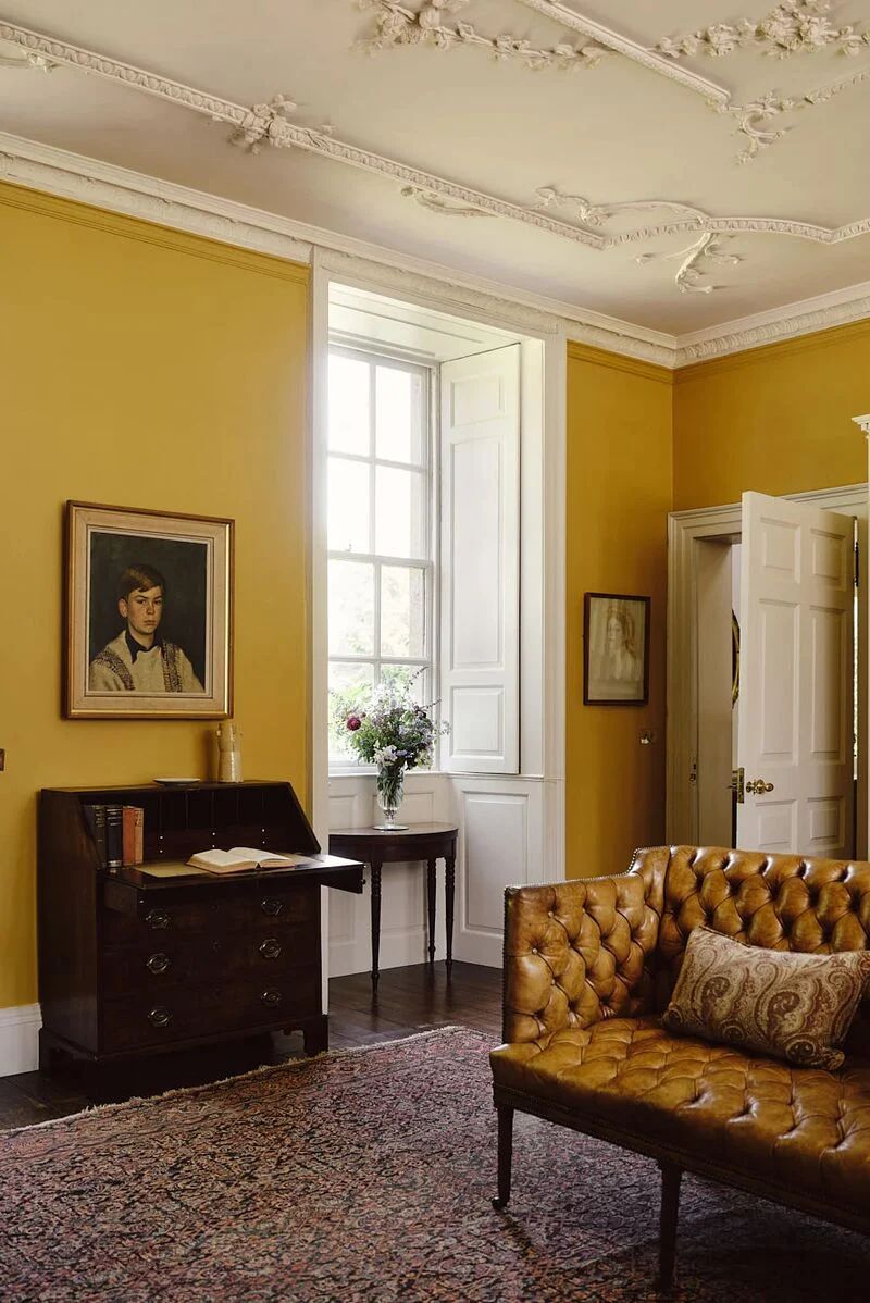 Mylands inspirational room in mustard yellow