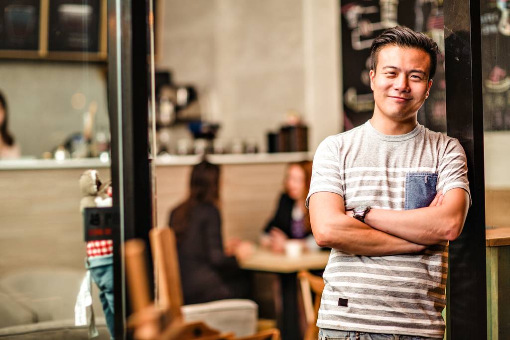 satisfied man with business thanks to SEO